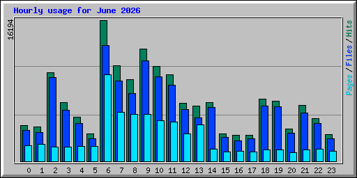Hourly usage for June 2026