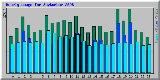 Hourly usage for September 2026